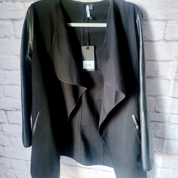 NWT Peach Dismount Jacket Small black Faux Leather - Picture 13 of 14